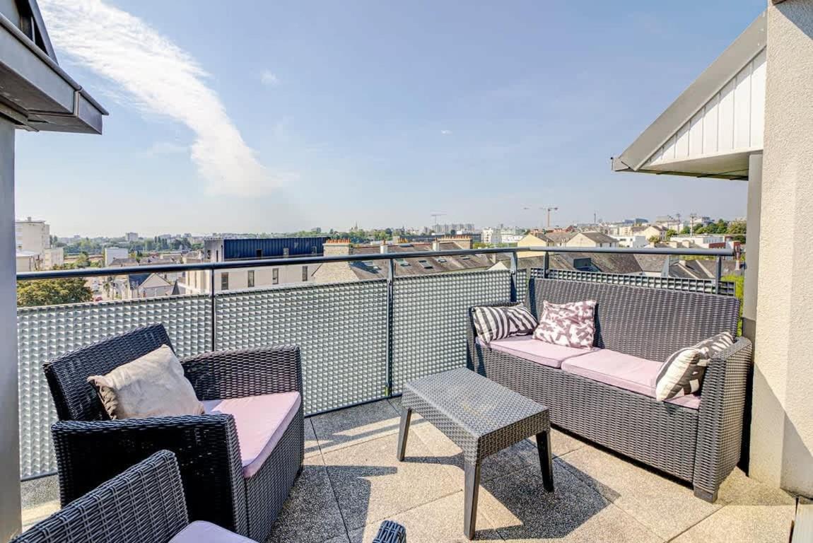 Le Maginot, T4 De Standing, Terrasse Et Parking Leilighet Rennes Eksteriør bilde